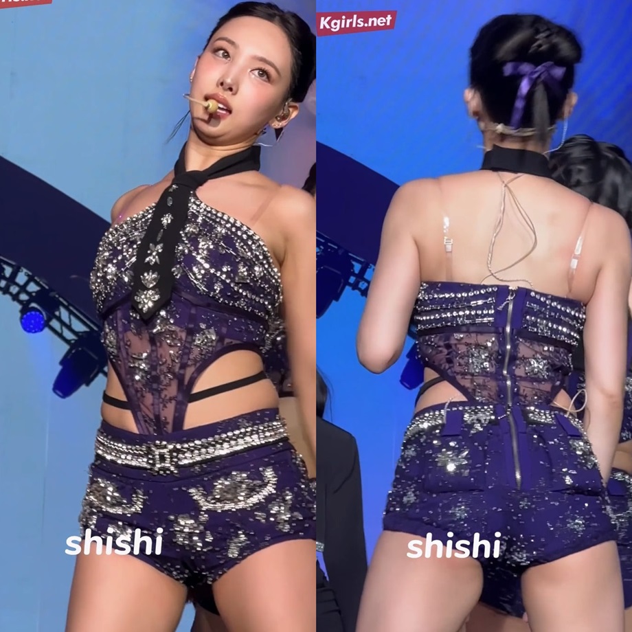 트와이스 나연 두툼한 허벅 떨림 4
