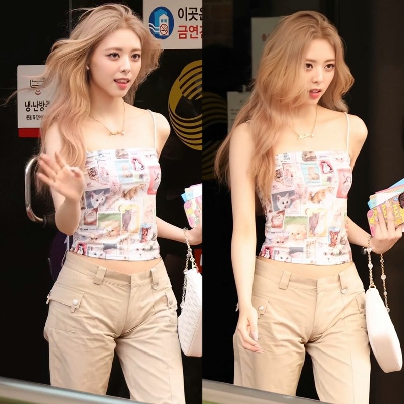 있지 유나 바지가 조금 불편한 사복 패션 6