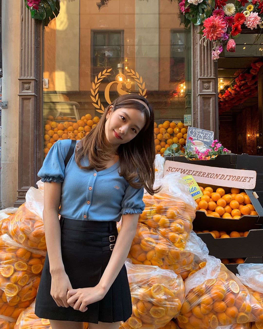 머리띠를 한 블랙핑크 지수 7