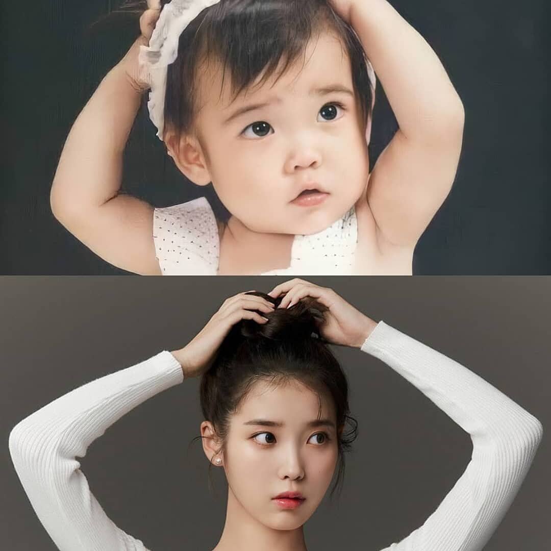 어렸을때 아이유와 현재 아이유 2