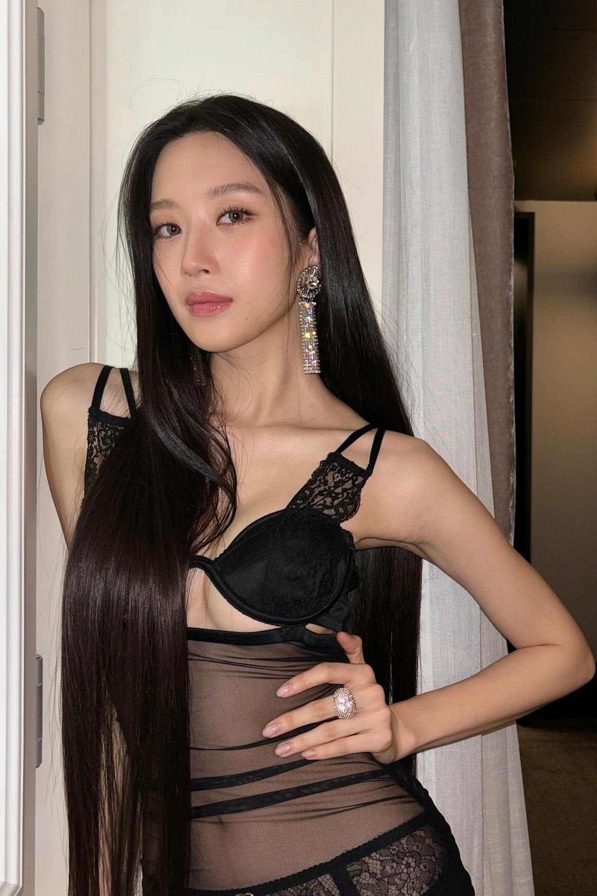 문가영 돌체앤가바나 시스루 드레스 모음 10