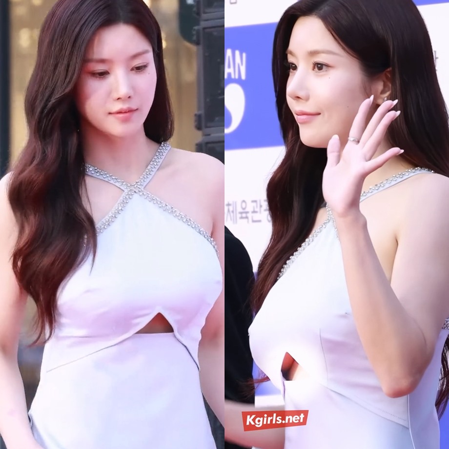 권은비 드레스 사이로 언더붑이 살짝 7