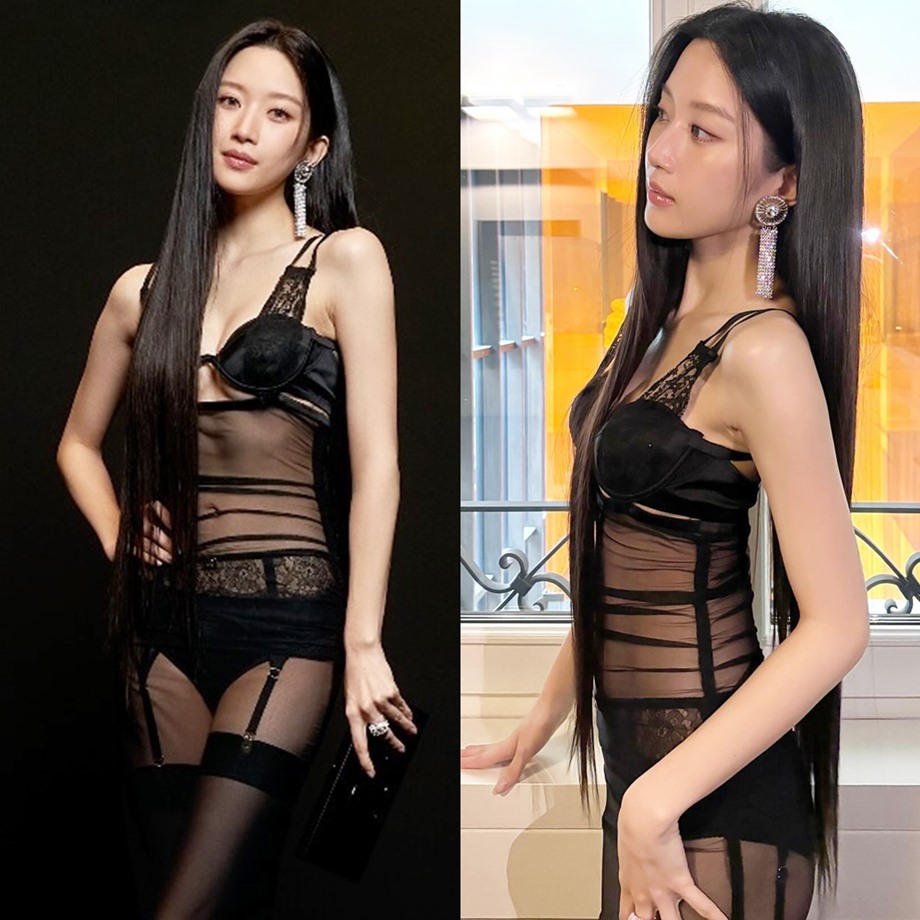 문가영 돌체앤가바나 시스루 드레스 모음 14
