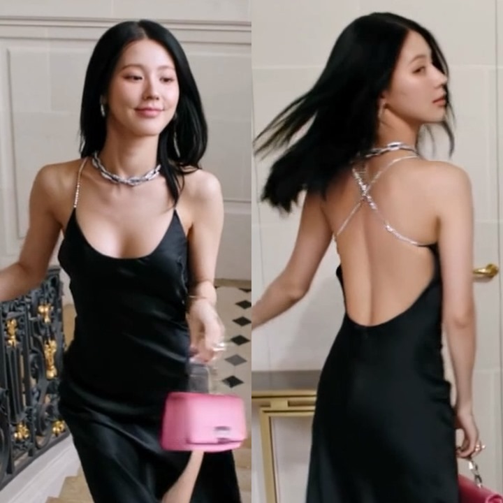 (여자)아이들 미연 블랙 드레스 자태 4