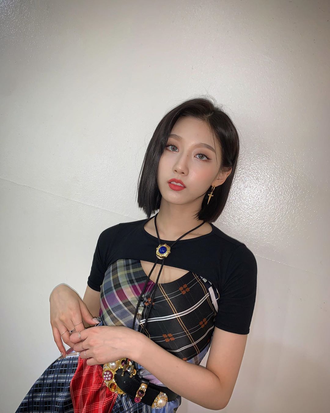 러블리즈 정예인 빠삐코 먹으면서 브이앱 10