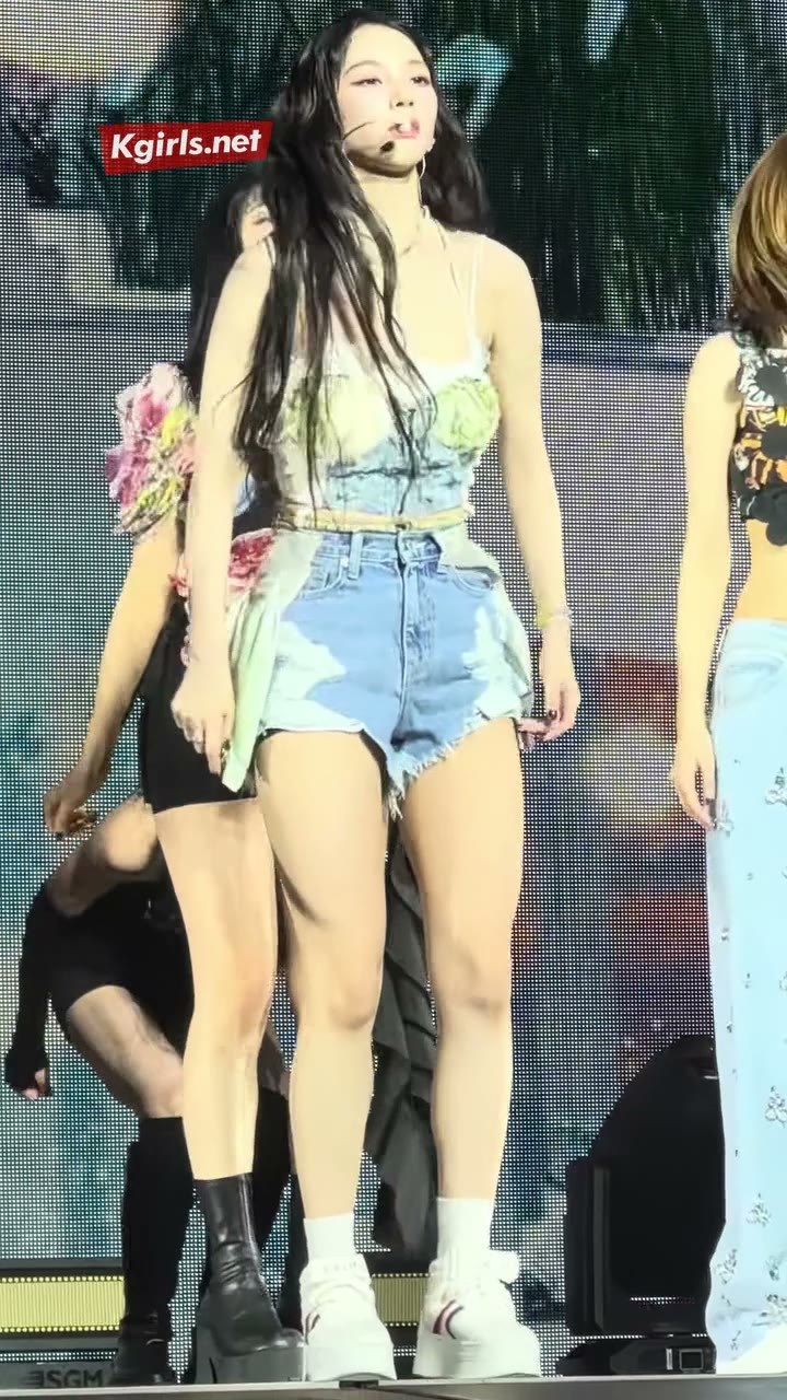 에스파 카리나 시원한 청팬츠 댄스