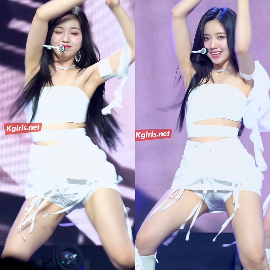 케플러 강예서 긴 흑발에 순백색 의상 10