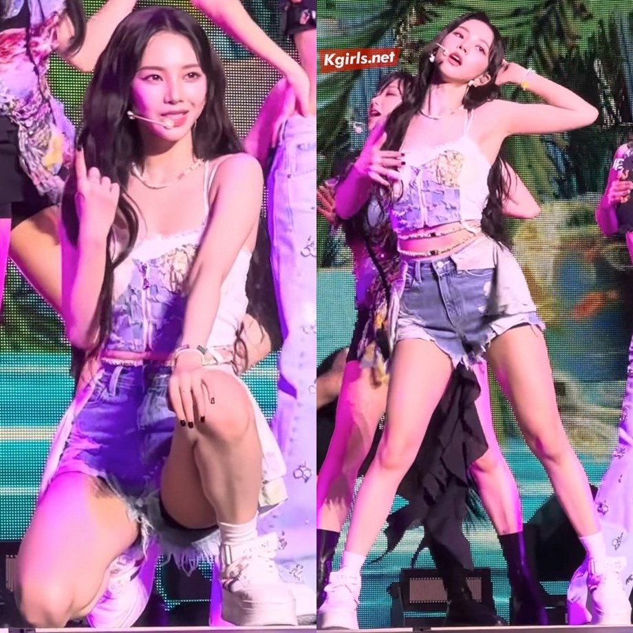 에스파 카리나 시원한 청팬츠 댄스 7
