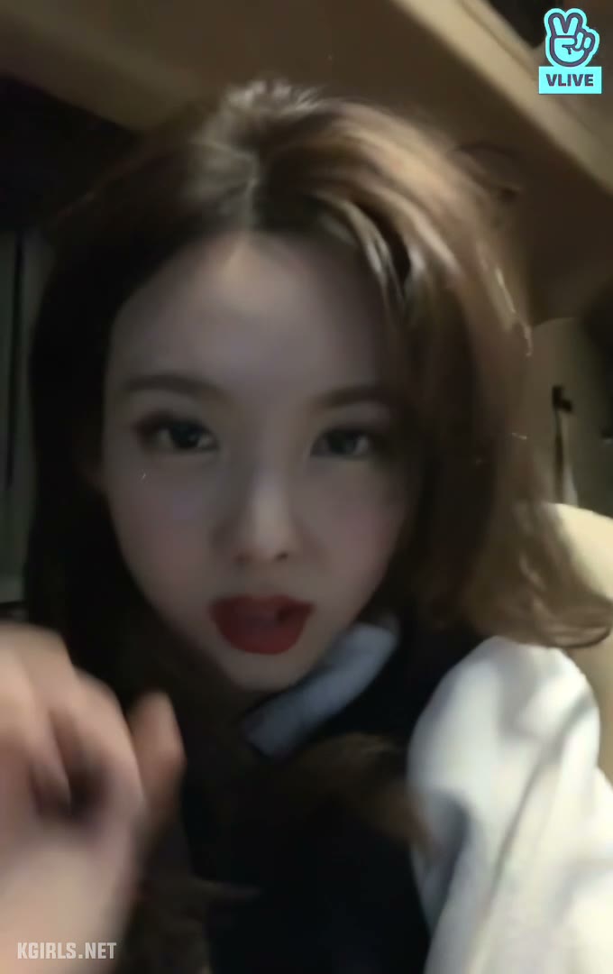 vlive 빨간 입술 트와이스 나연