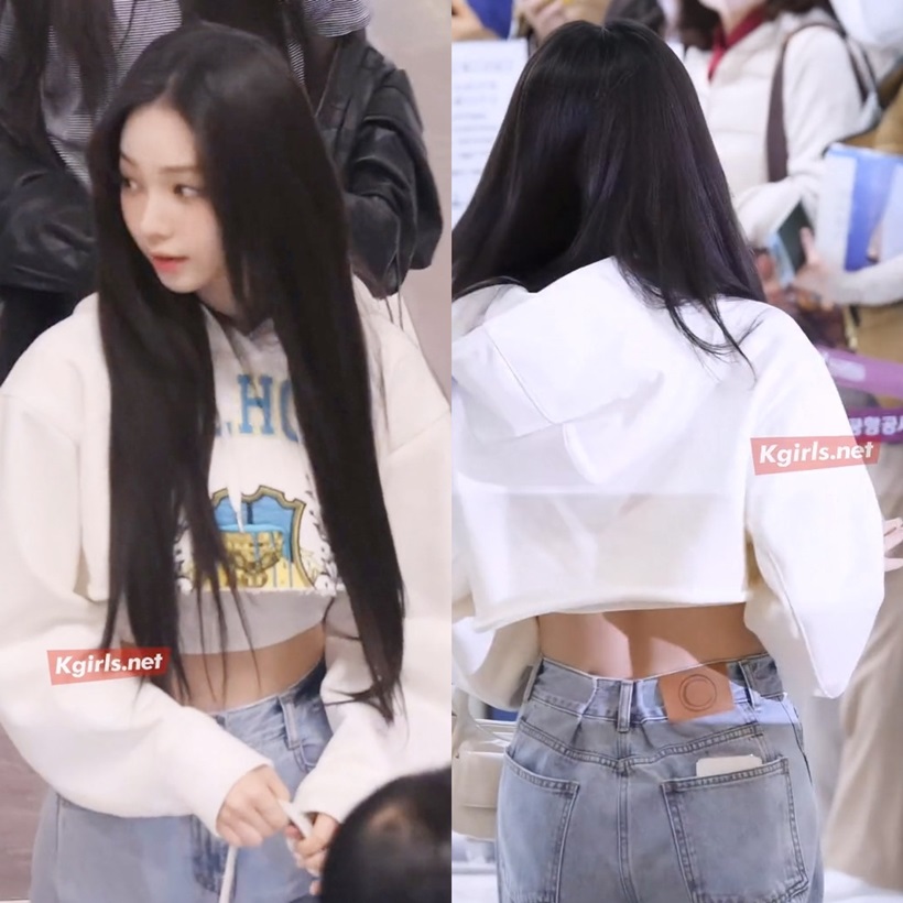 카리나 기립근이 돋보이는 크롭 패션 6