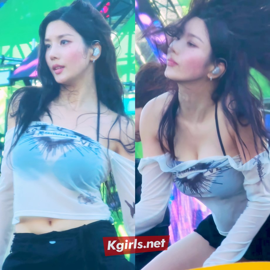 권은비 워터밤 속초 시스루 패션 11