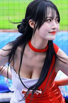 황홀한 응원 정설아 치어리더 움짤 1