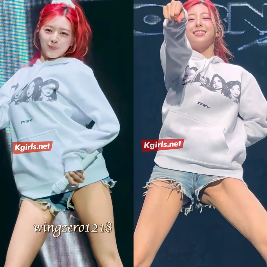 있지 유나 시원한 청팬츠를 바로 앞에서 8