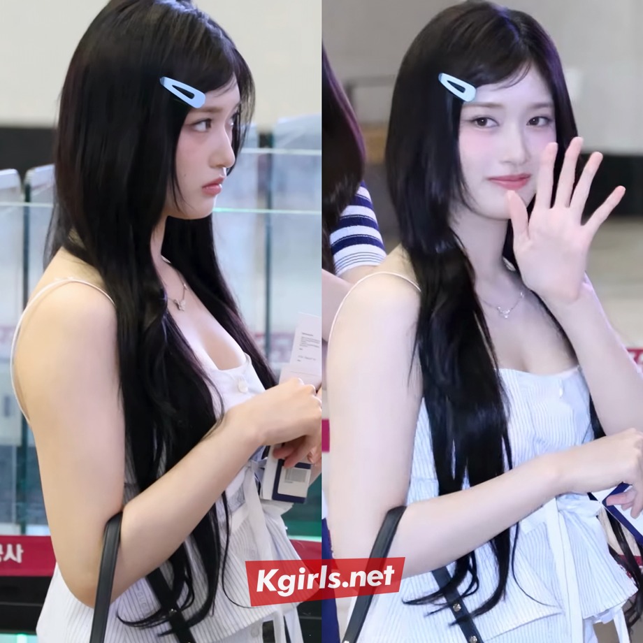 아이브 이서 시원한 끈나시 공항패션 9