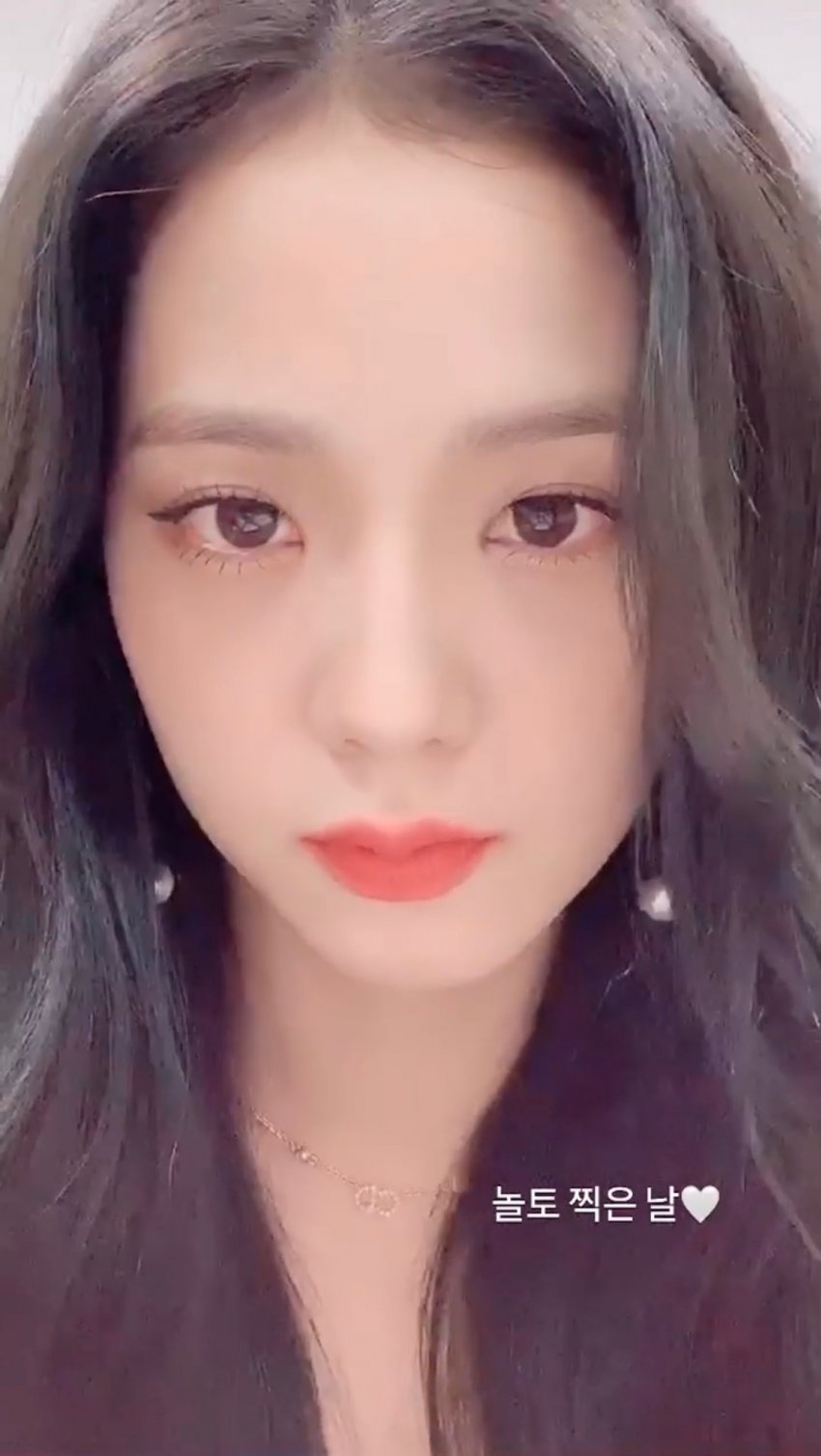 블랙핑크 지수 인스타 셀카 수준 5